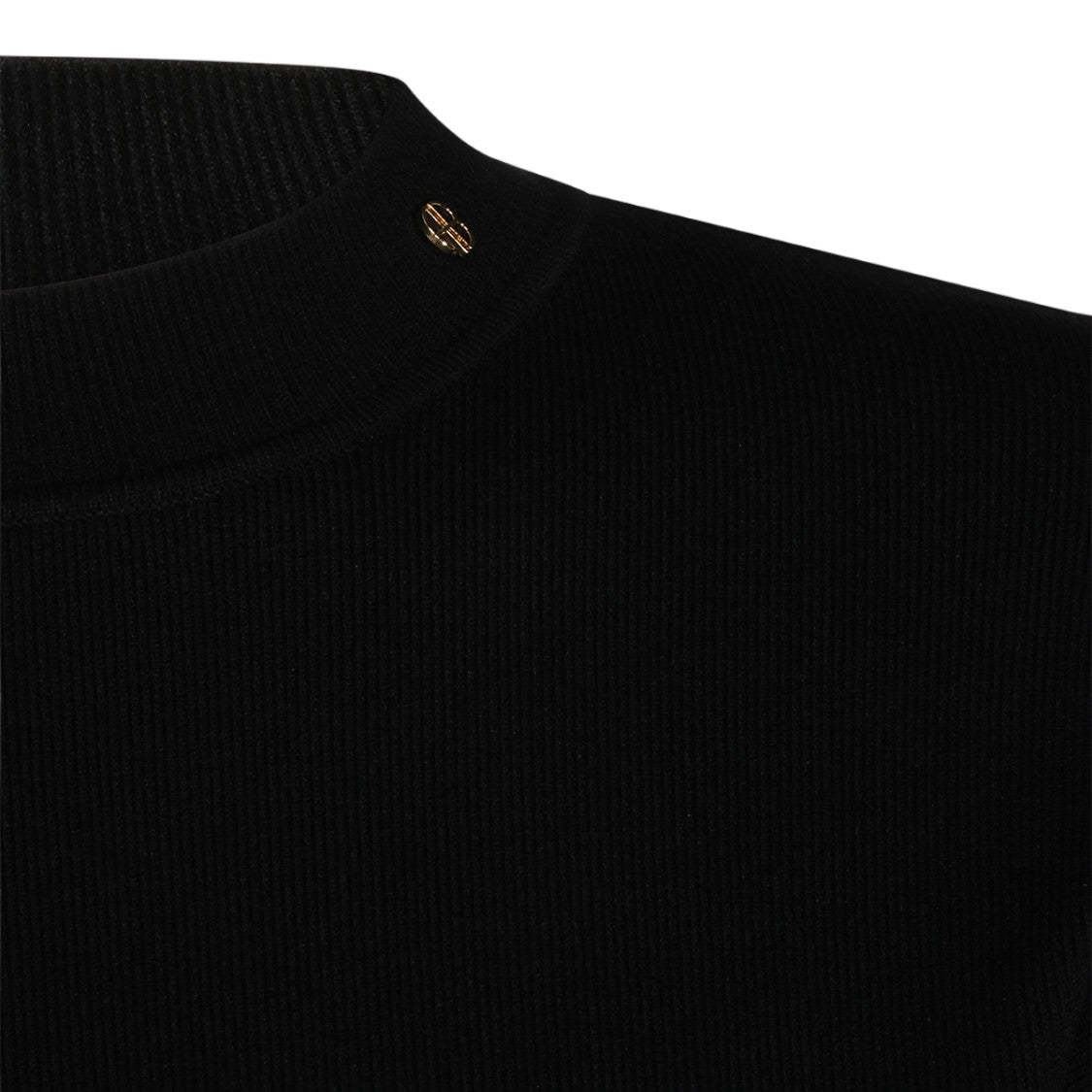 Anine Bing Fitted Ribbed Knit Sweater With Wide Cuffs