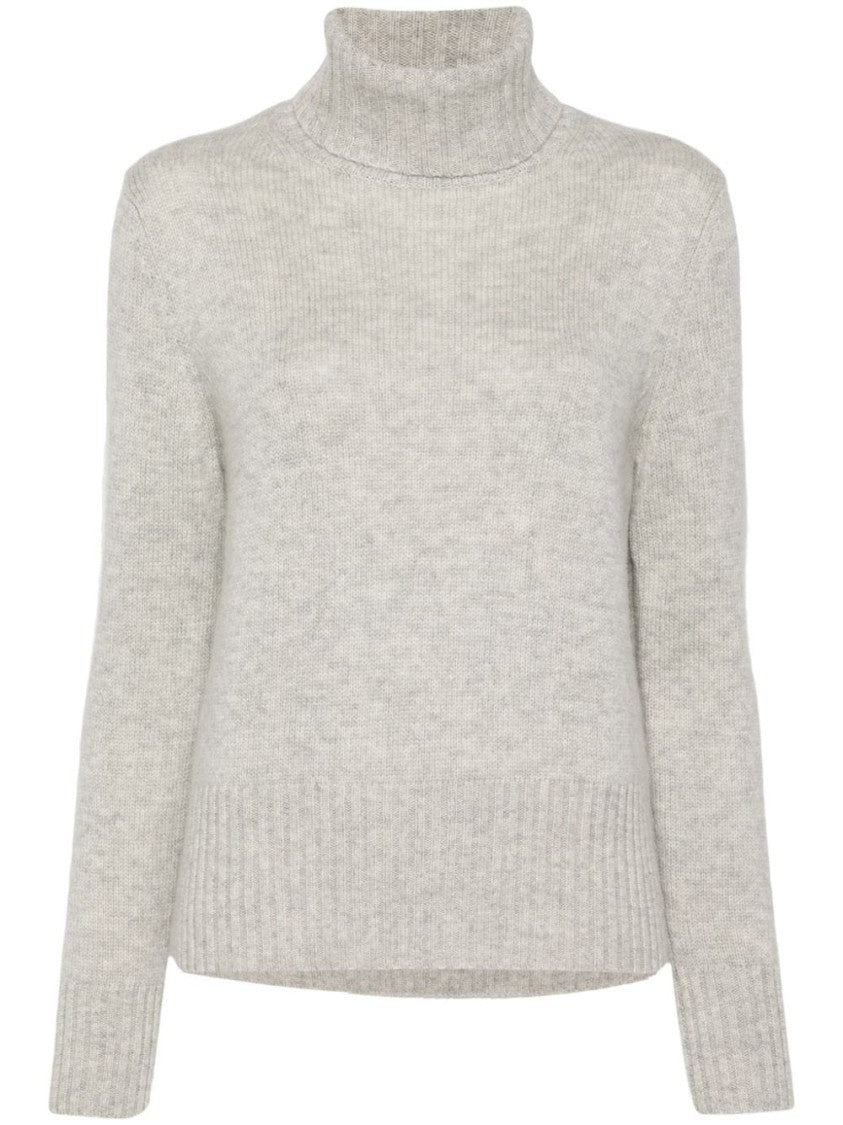 Allude Nickel Grey Wool Sweater