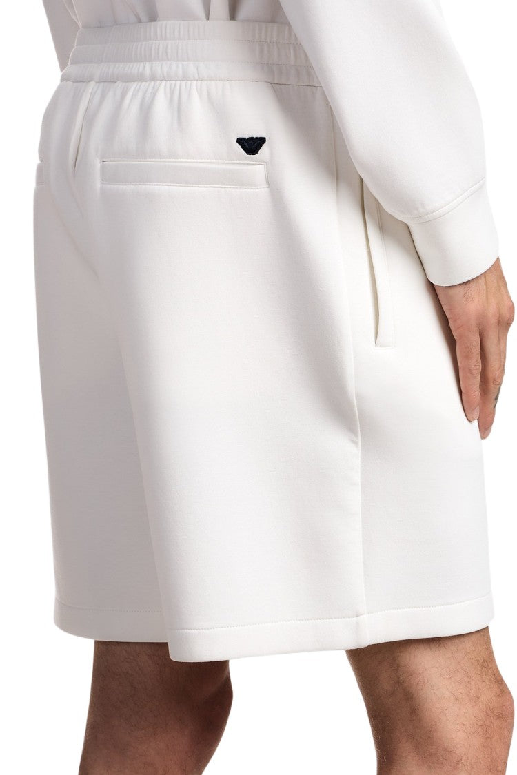 Emporio Armani Double Knit Elasticized Waist Bermuda Shorts