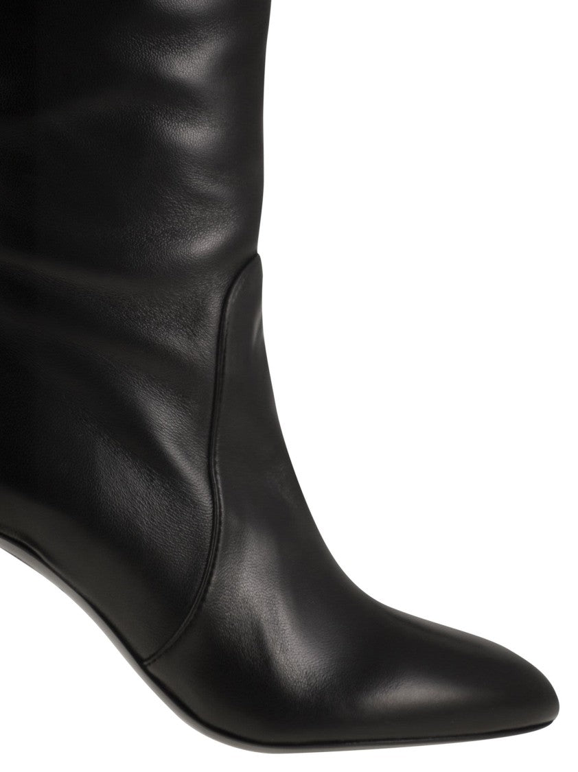 Stuart Weitzman Babette - Leather Tube Boot