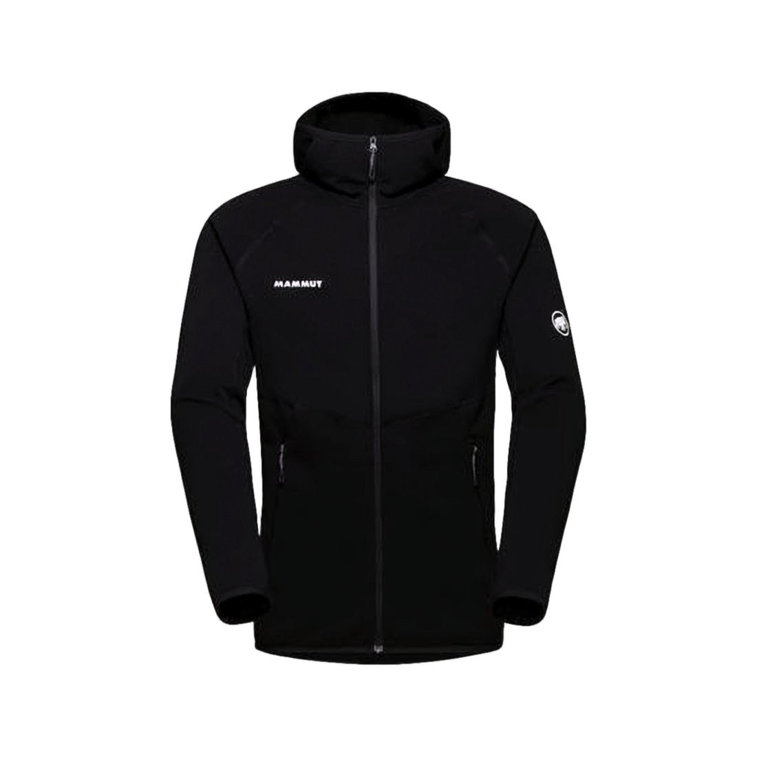 Mammut Fitted Black Padded Jacket With High Collar