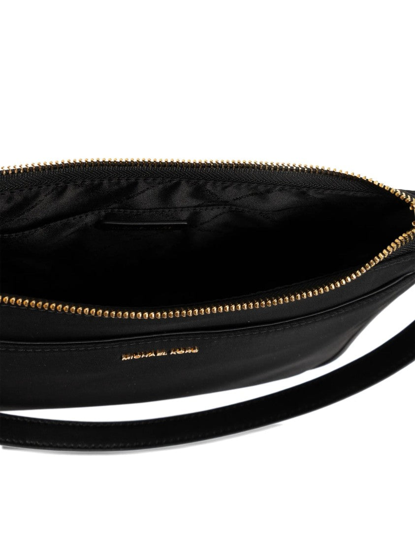 Michael Kors Black Pochette Rectangular Smooth Leather Bag