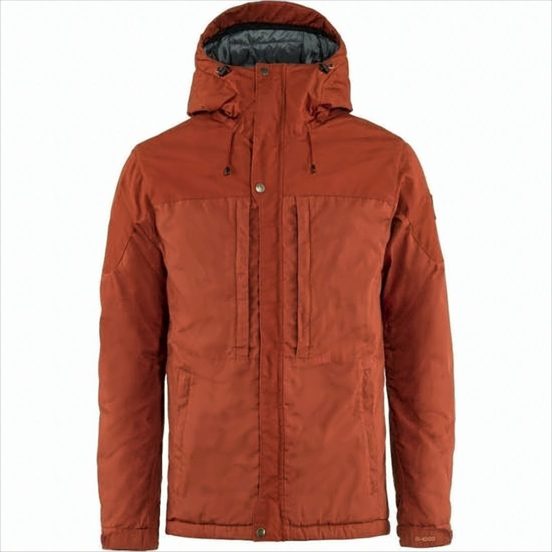 Fjallraven Kanken Insulated Orange Padded Jacket With Concealed Placket