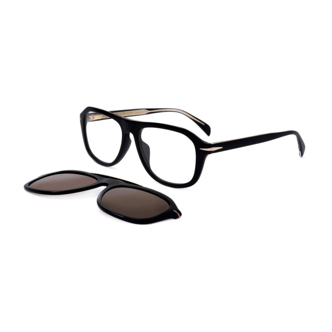 David Beckham Db 7006/G/Cs Rectangular Black Acetate Eyeglass Frames