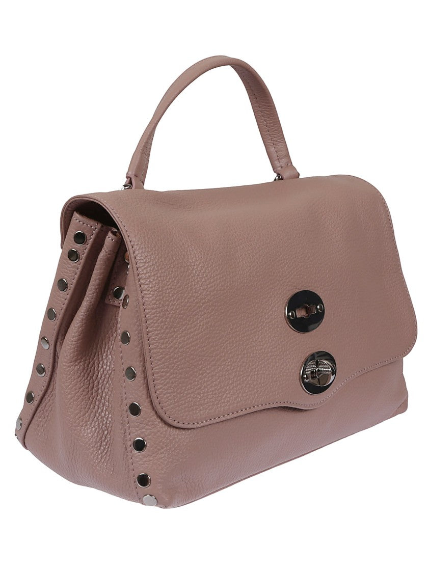 Zanellato Structured Leather Handbag With Double Clasp