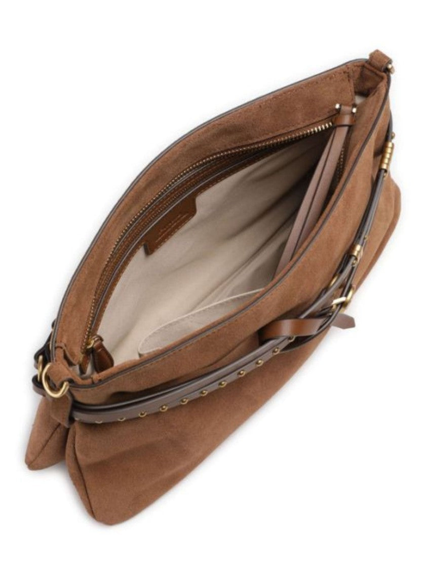 Pinko Classic Suede Gold-Tone Handbag