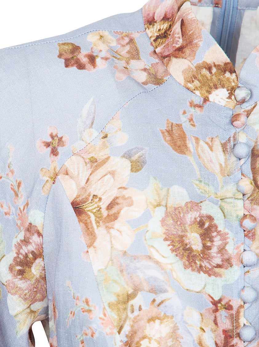 Zimmermann Multicolour Linen Dress