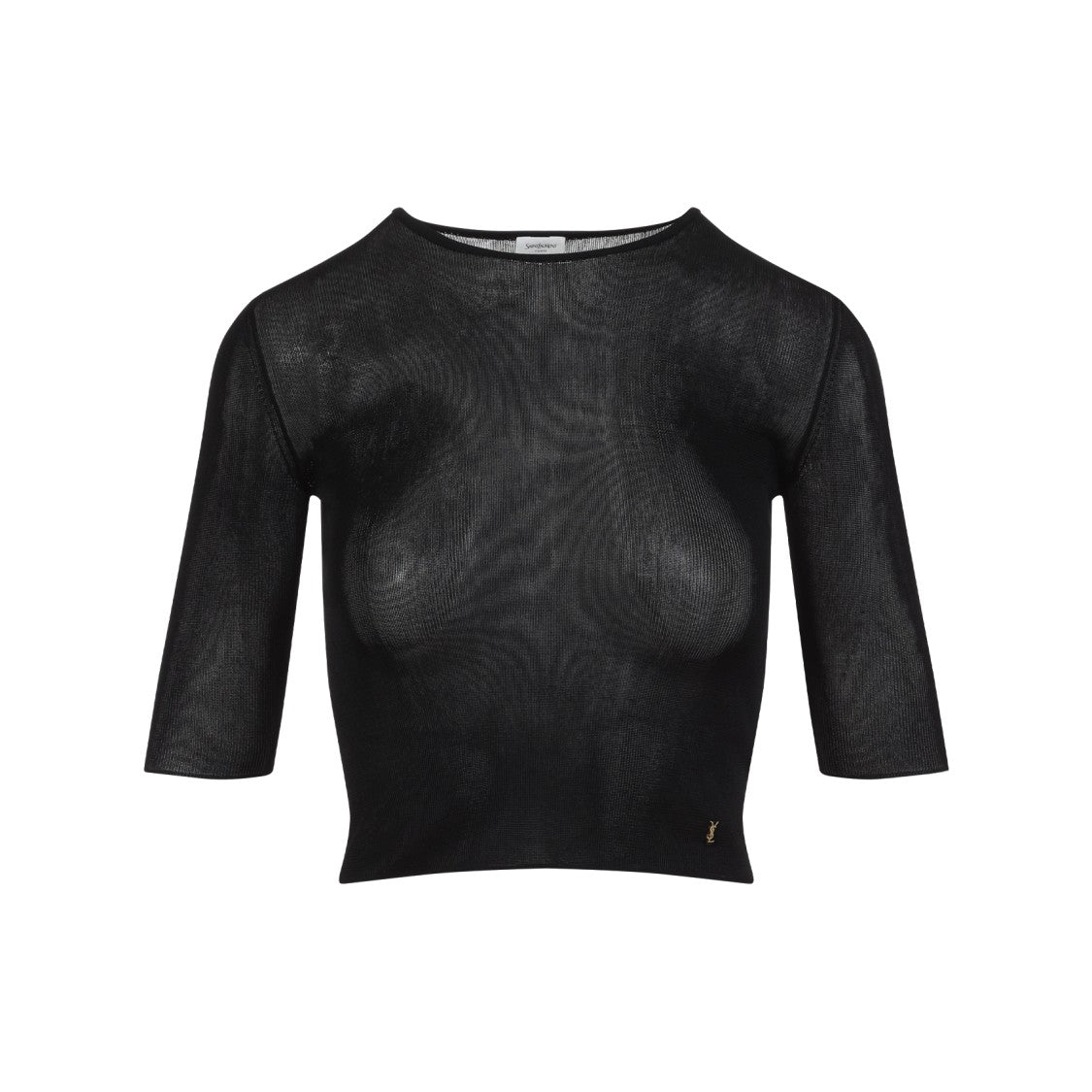 Saint Laurent Fitted Black T-Shirt