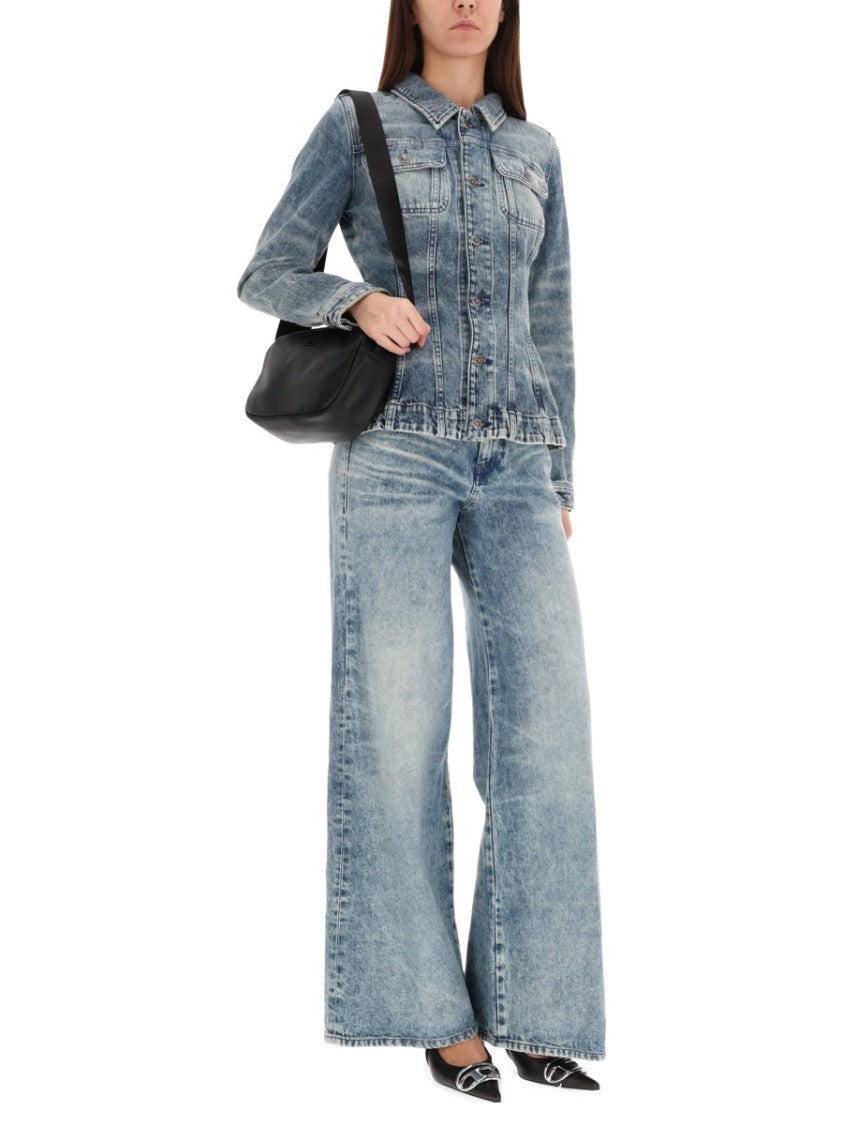 Diesel D-Katerin-Fsh Fitted Denim Jacket