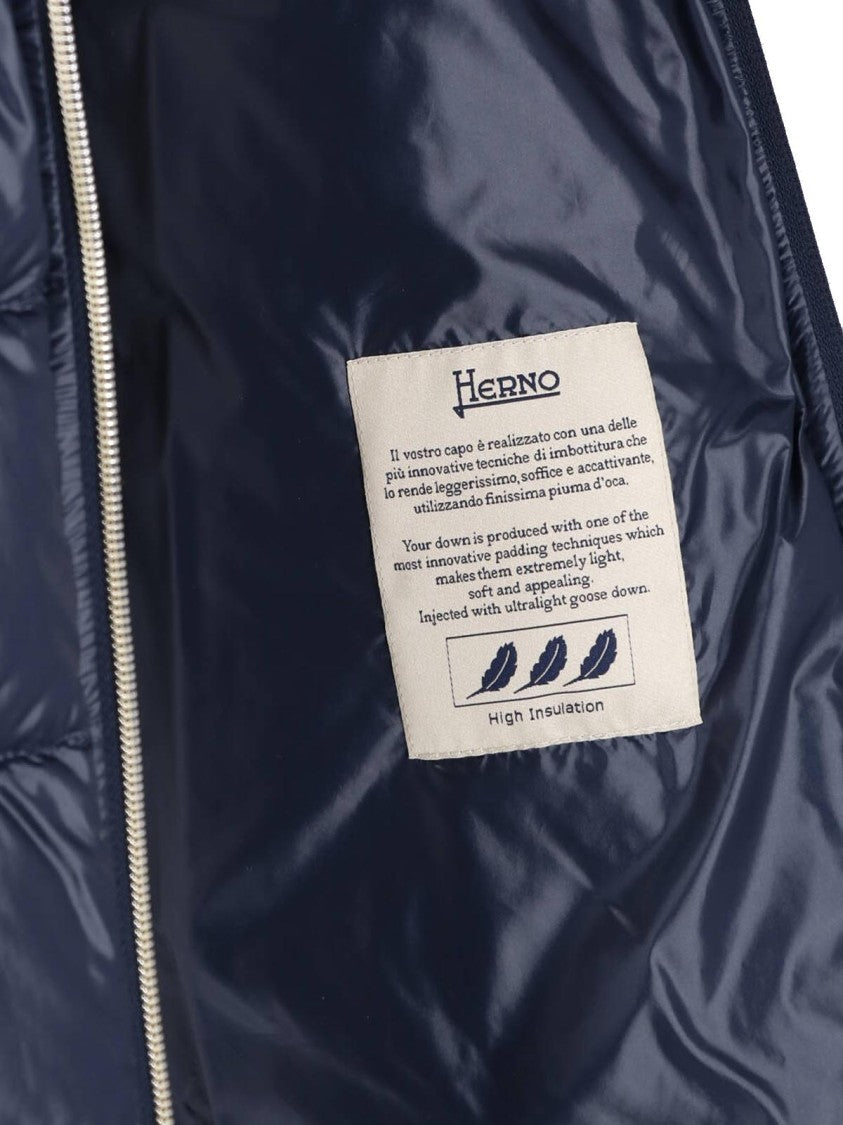 Herno Blue Cleofe Waterproof Down Jacket