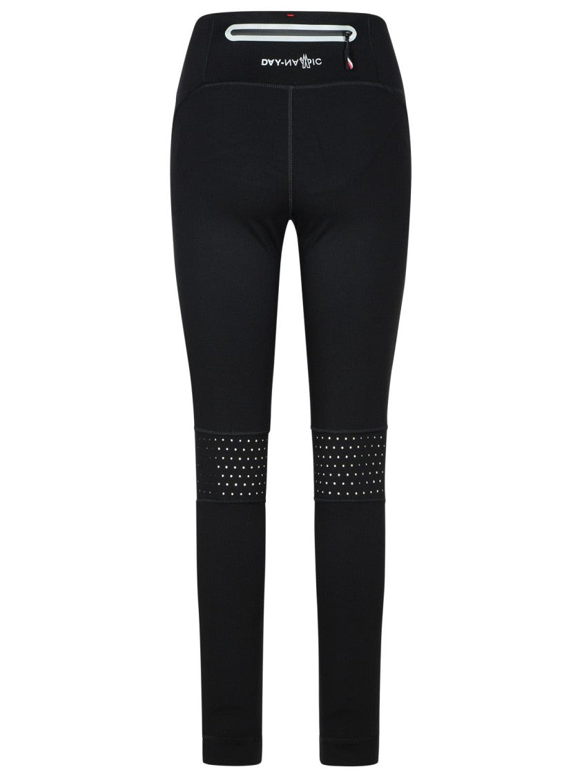 Moncler Grenoble Leggings In Black Nylon Blend