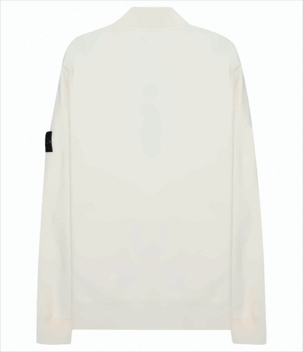 Stone Island Half-Zip Turtleneck With Kangaroo Pocket