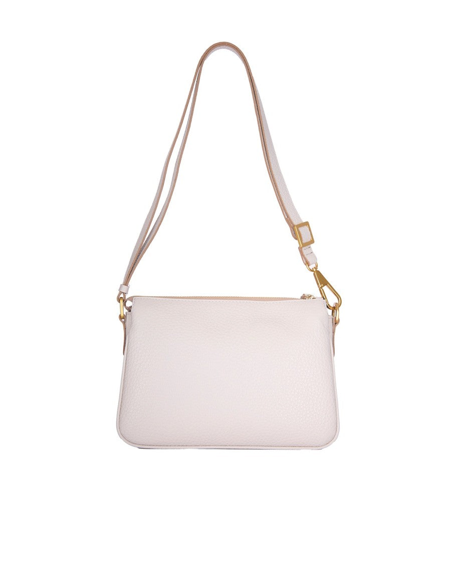Gianni Chiarini Textured Leather Shoulder Bag With Adjustable Strap