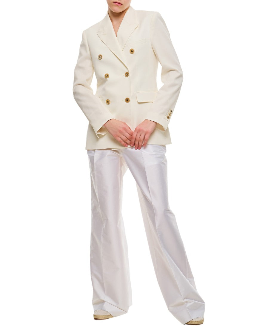 Golden Goose Cream Double-Breasted Blazer