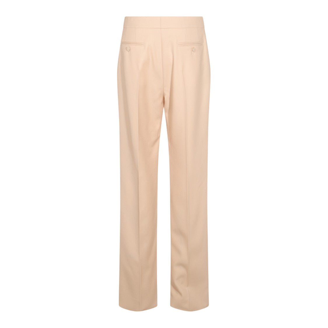 Valentino Tailored White Trousers With Subtle Pleats