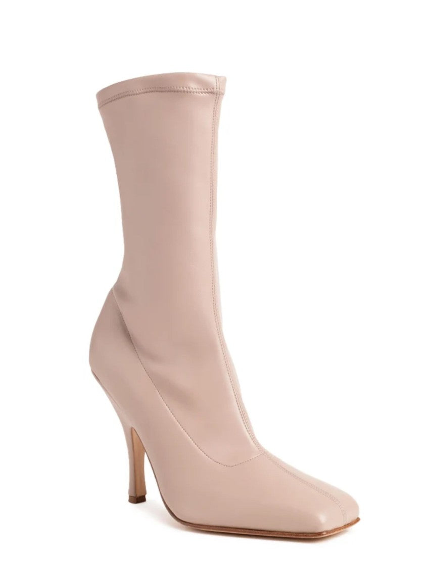 Gia Borghini Pink Leather Loulou Ankle Boots