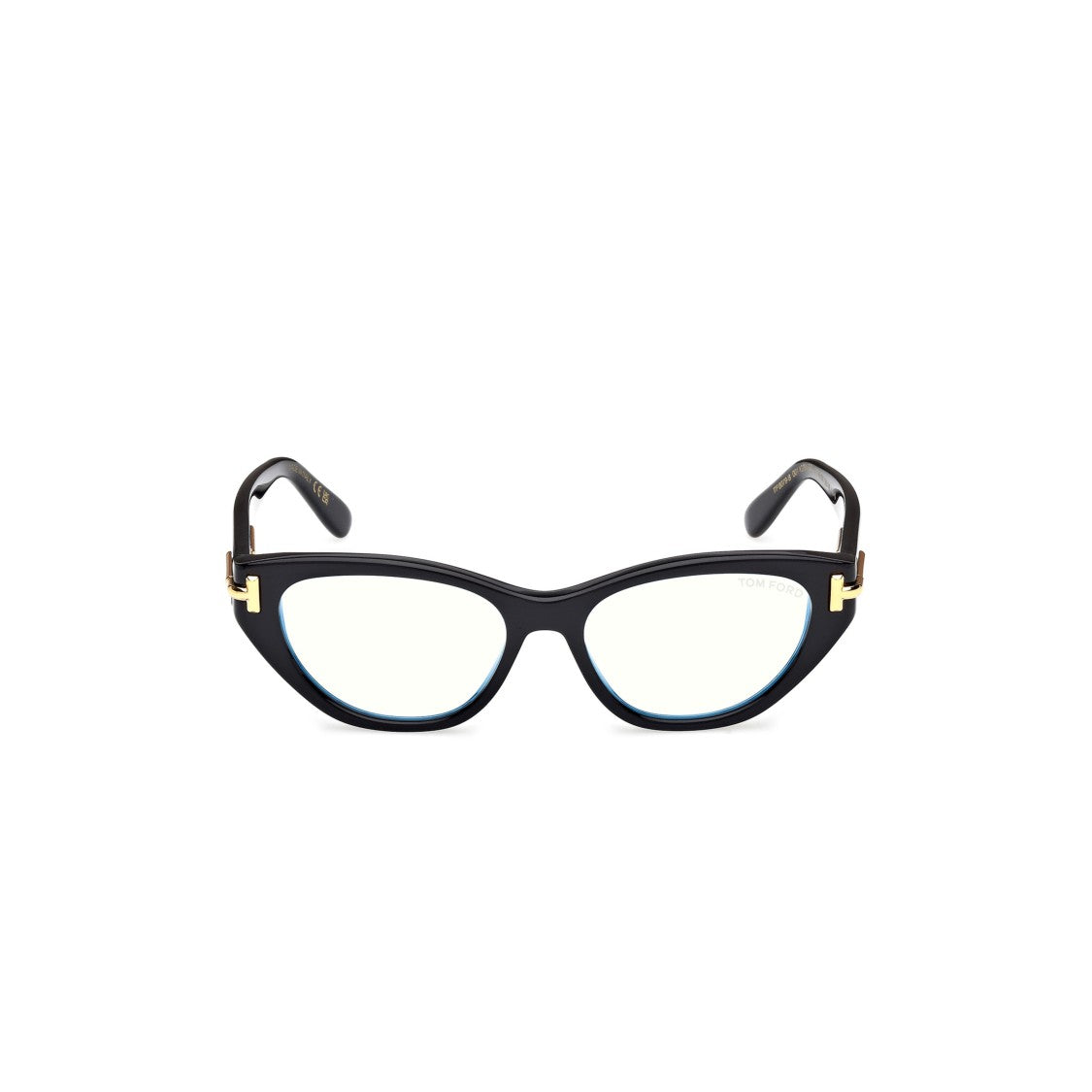 Tom Ford Ft6079-B Glossy Black Cat-Eye Eyeglasses