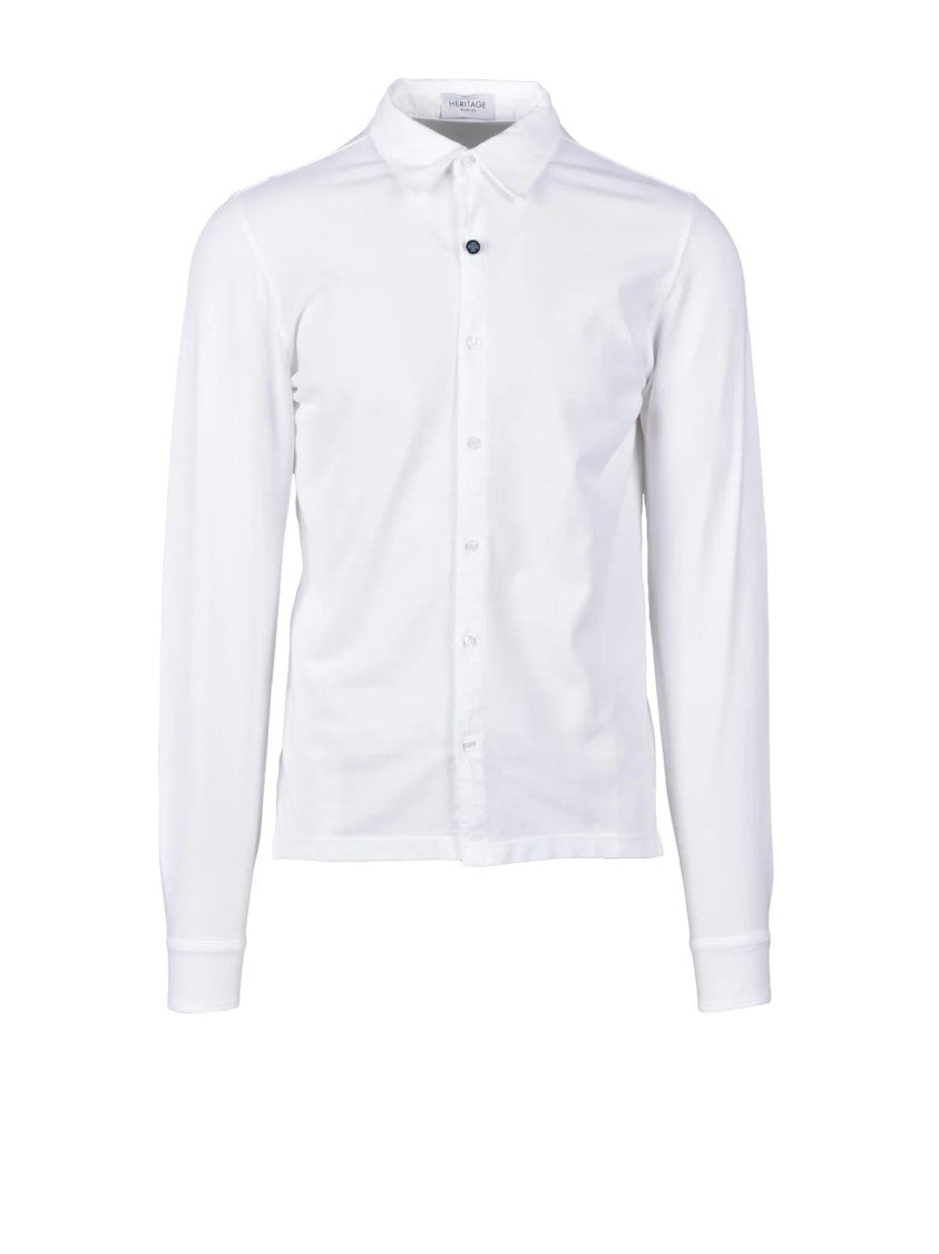 Heritage White Cotton Regular Shirt