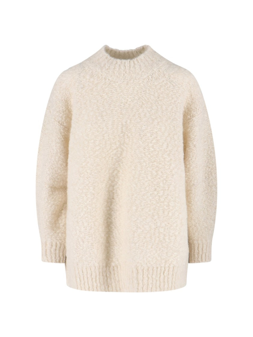 Isabel Marant Relaxed Fit High Neck Sweater With Longer Hem