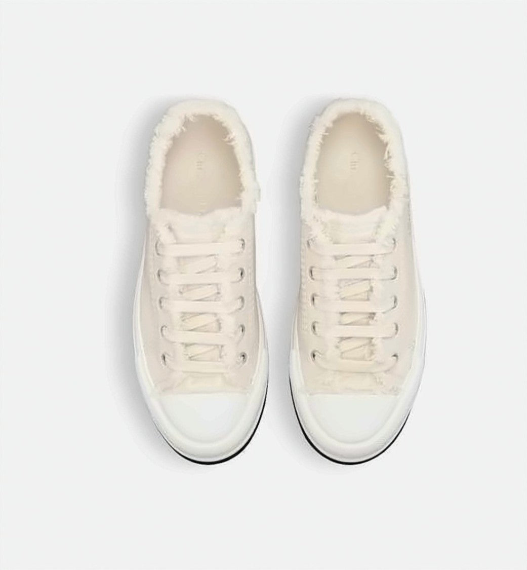 Dior Low-Top Sneakers With Frayed Edge