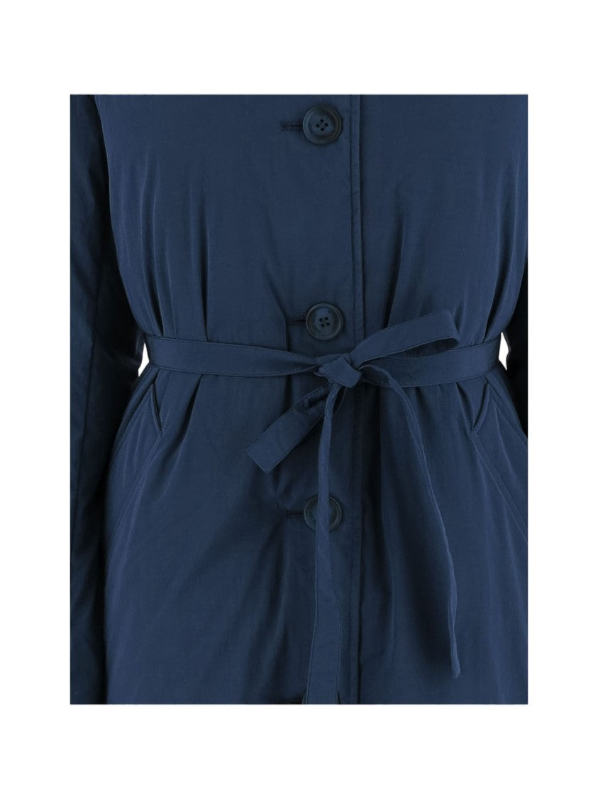 Ienki Ienki Lungo Velar Coat With Removable Belt And Down Insulation