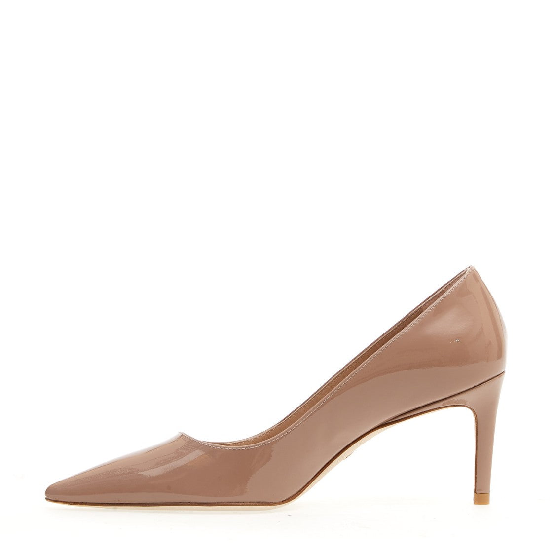 Stuart Weitzman Pump Patent Nude Heel 75mm