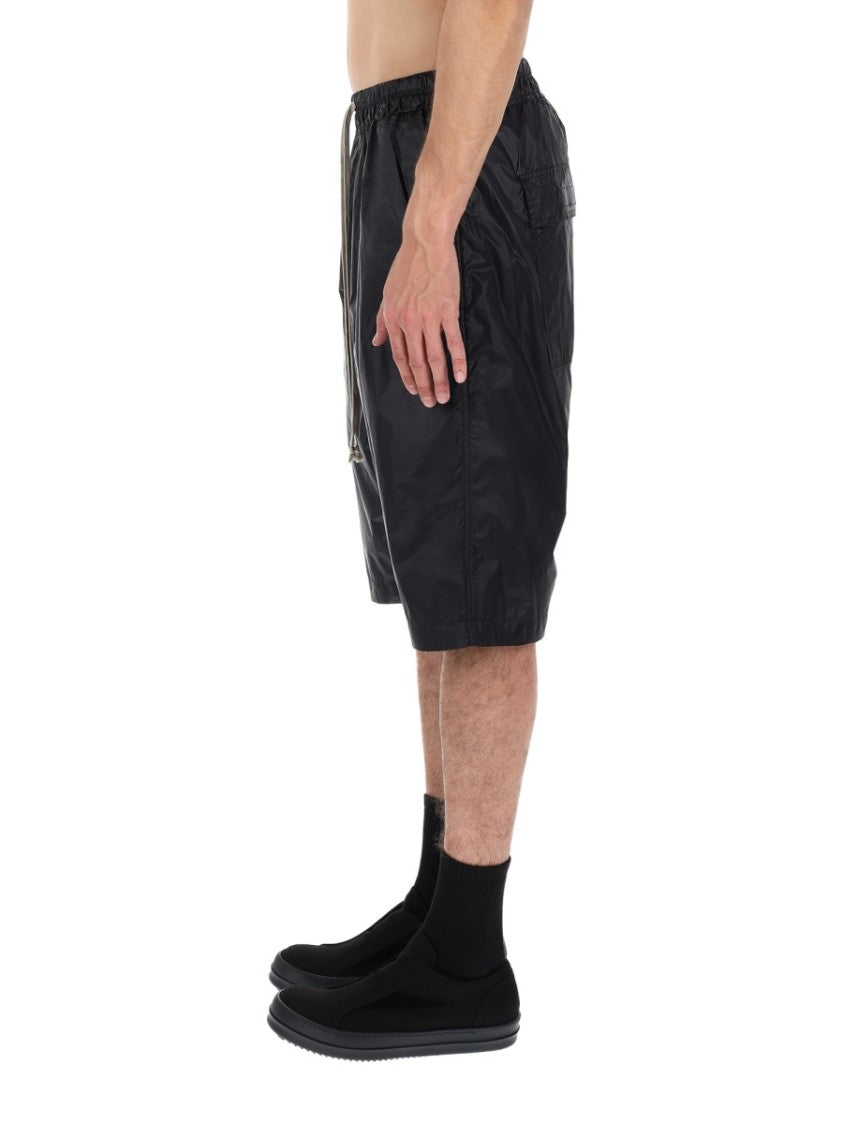 Drkshdw By Rick Owens Neutrals Drawstring Pods Dropped Crotch Shorts