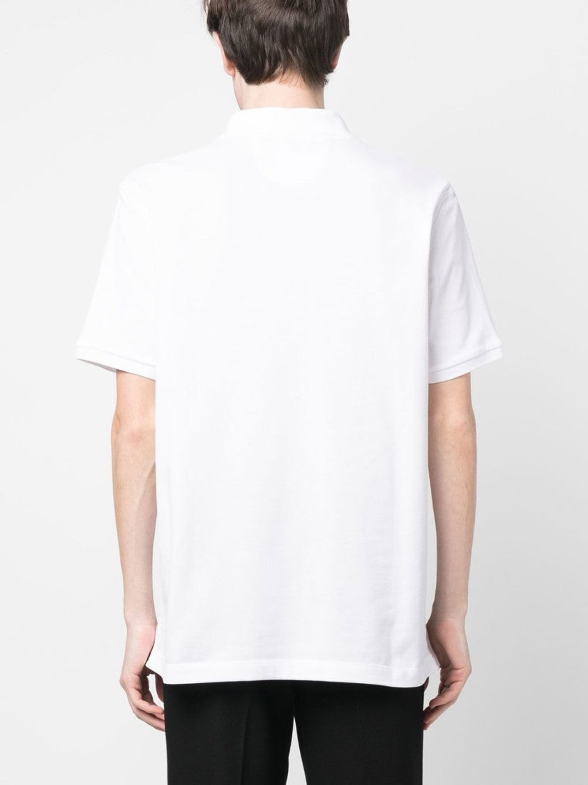 Ferrari Pique Polo Shirt With Button-Down Collar