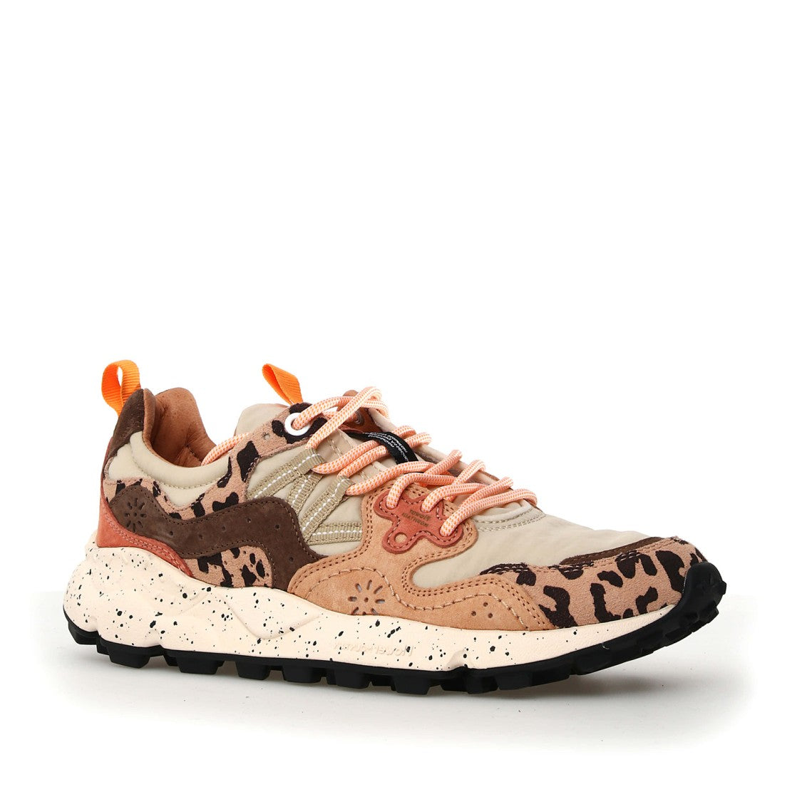 Flower Mountain Yamano 3 Sneakers In Beige Spotted Suede