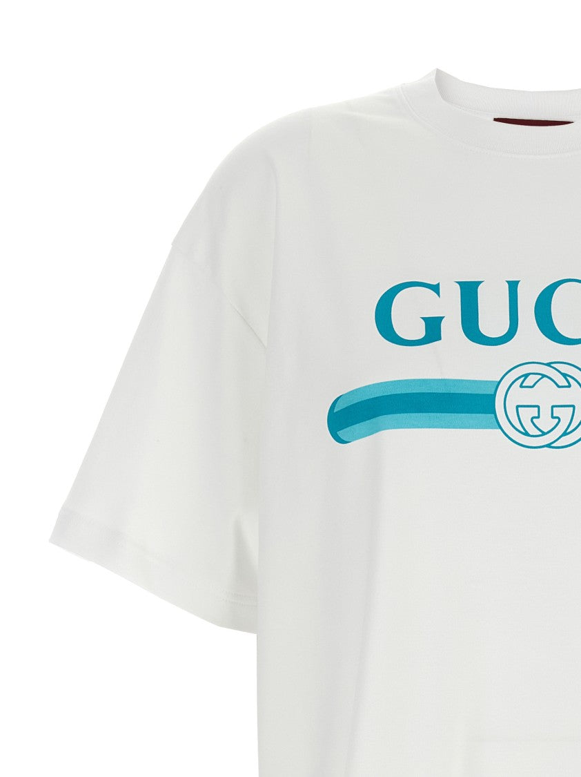 Gucci Incrocio Gg E Web' Print T-Shirt