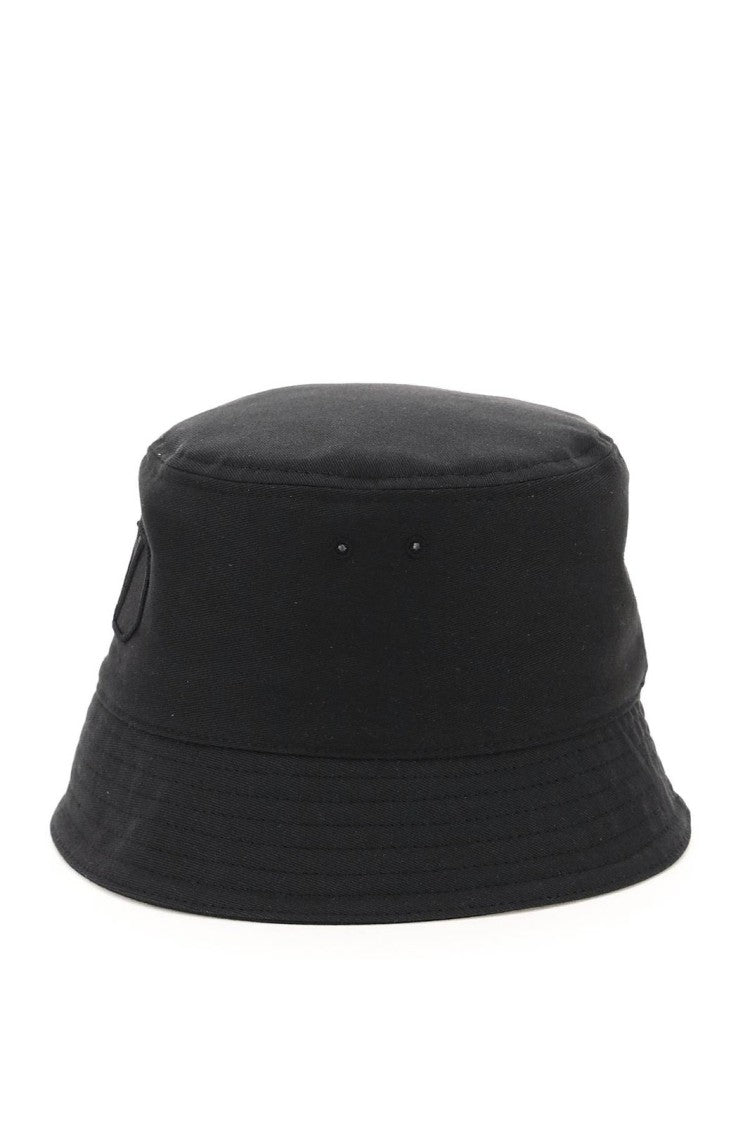 Valentino Garavani Classic Black Bucket Hat With Embroidered Logo