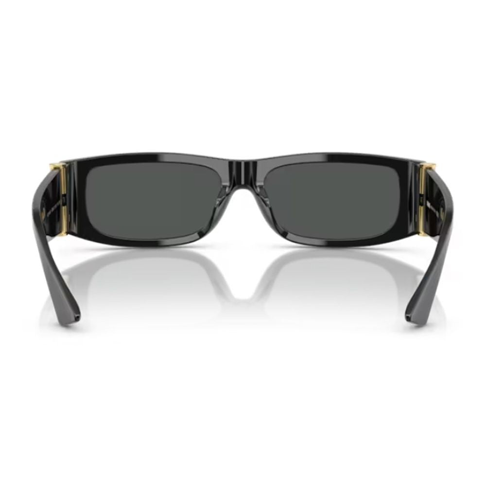 Versace 0Ve4476u Medusa Glam Medusa Glam Rectangular Black Acetate Sunglasses
