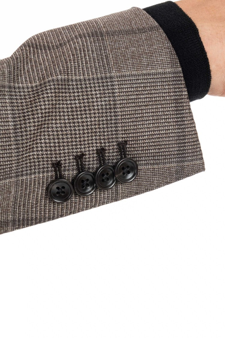 Tagliatore Super 130’S Virgin Wool Check Suit