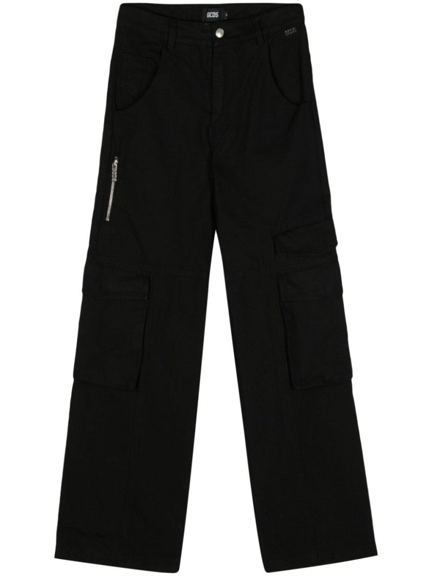 Gcds Black Cargo Trousers