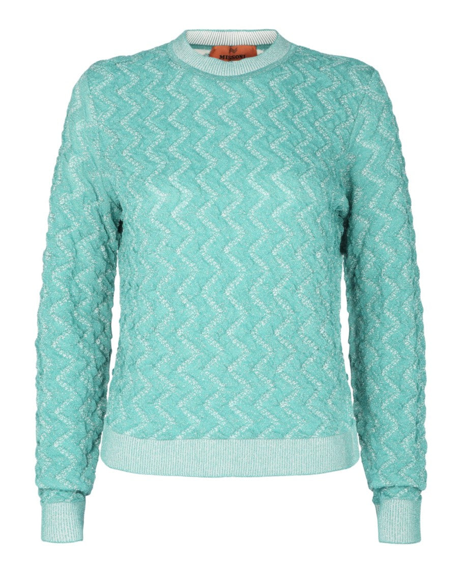 M Missoni Chevron-Pattern Sweater