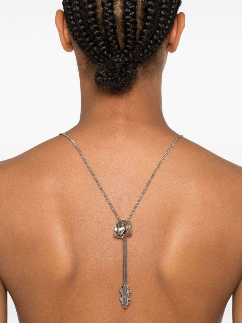 Rabanne Geometric Key Pendant Necklace