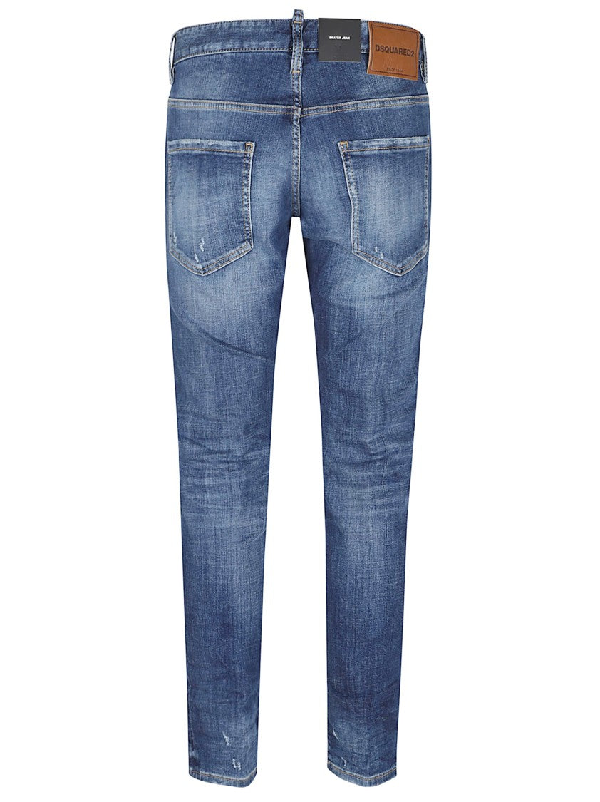 Dsquared2 Slim Fit Stretch Denim Skater Jeans