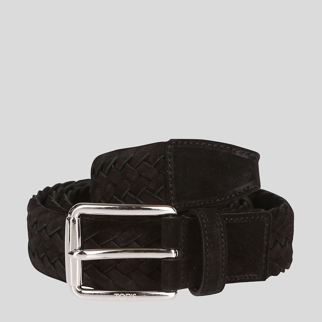 Tod's Black Suede Belt
