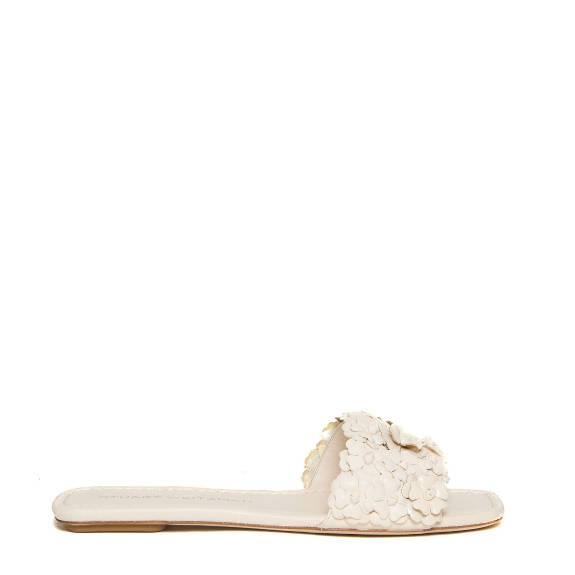 Stuart Weitzman Beige Slipper With Roses