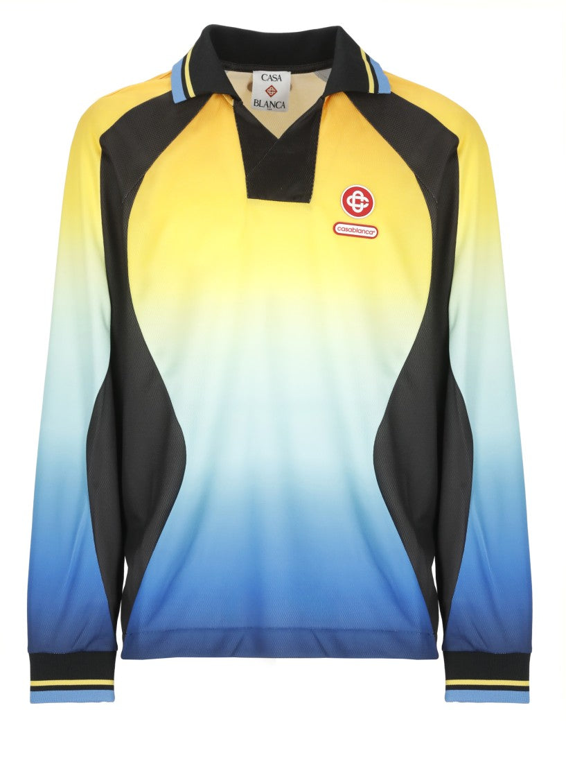 Casablanca Multicolored Gradient Pattern Activewear Jersey