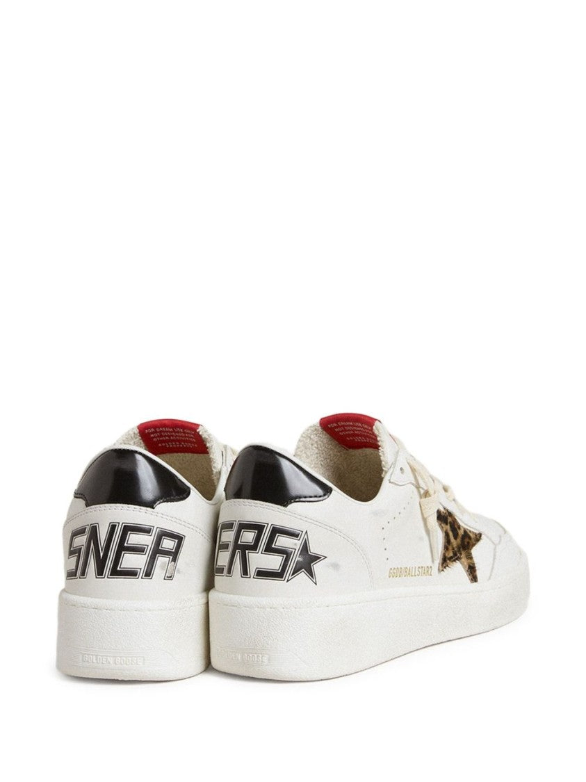 Golden Goose White Leather Flat Shoes