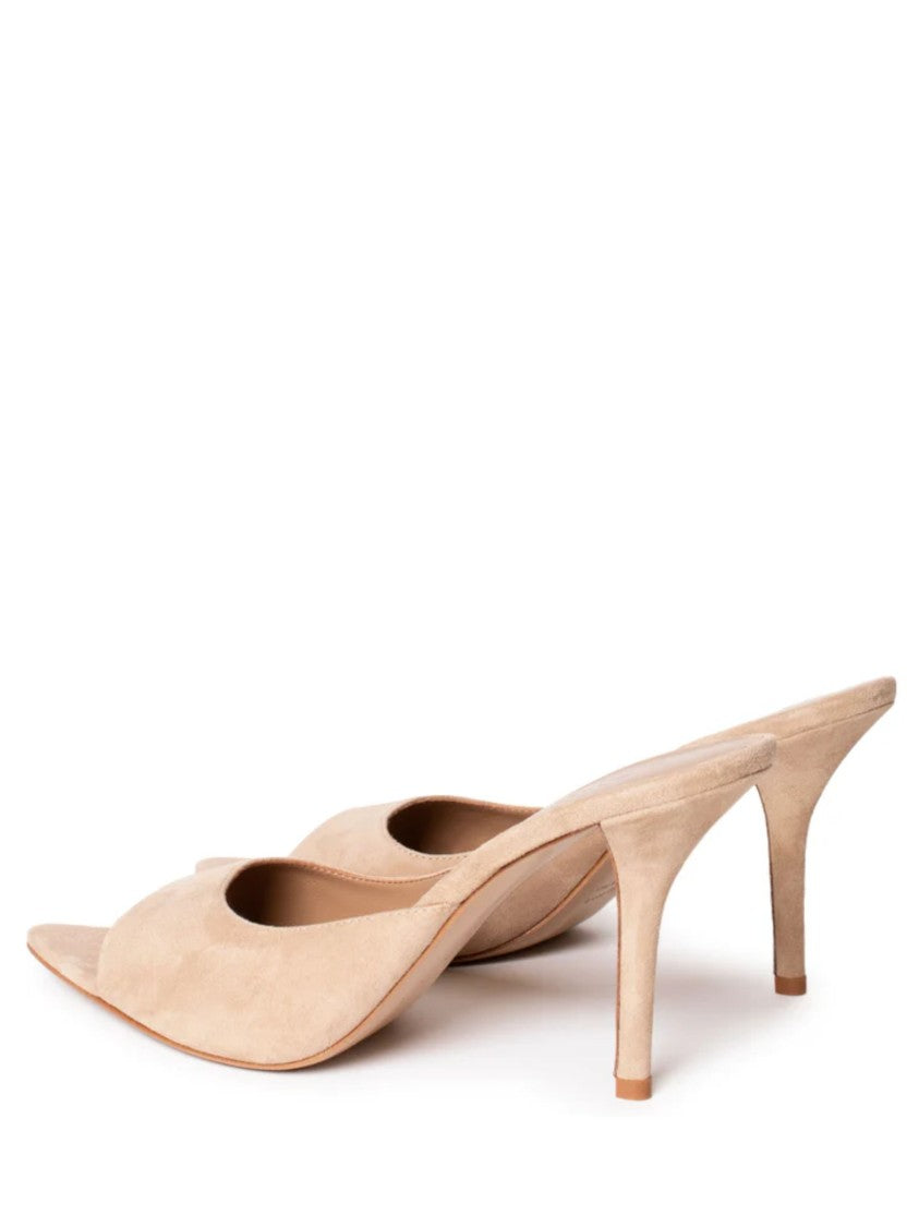 Gia Borghini Beige Suede Perni04 Pointed Mules