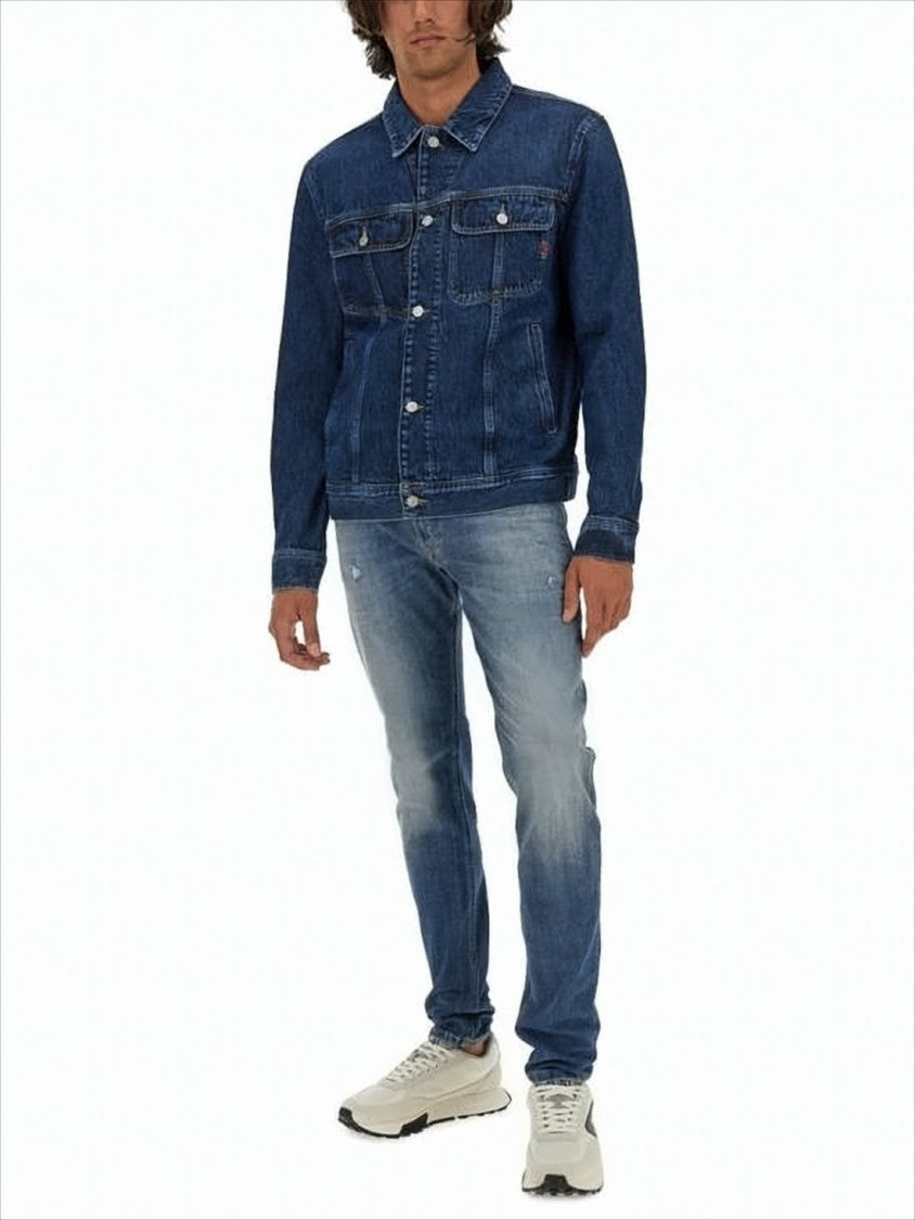 Diesel Slim Fit Denim Pants With Classic Five-Pocket Design
