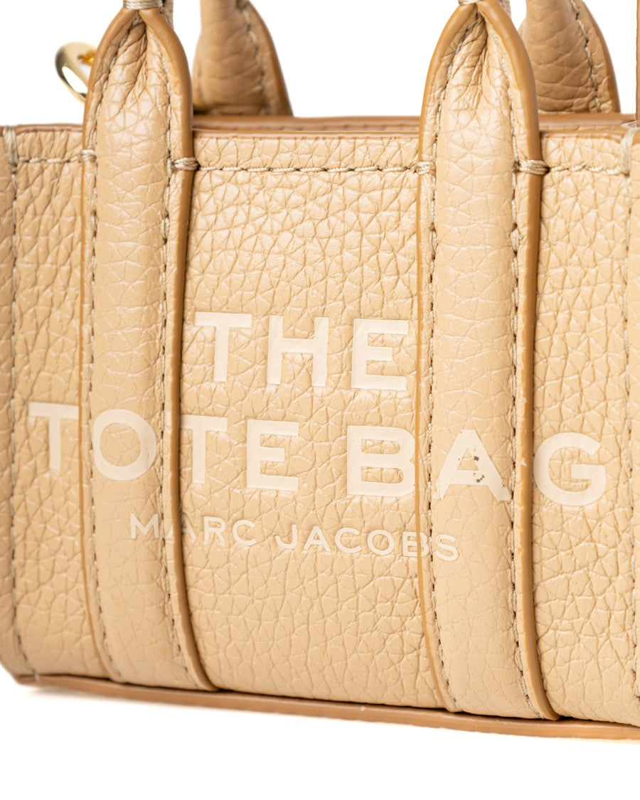 Marc Jacobs Nano Leather Charm With Iconic Branding