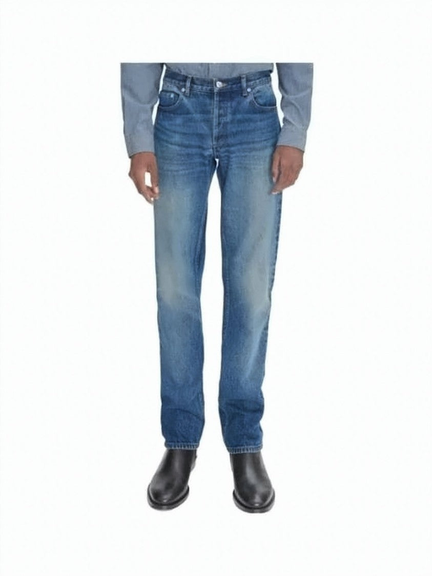A.P.C. Classic Straight-Leg Denim Pants With Medium Wash