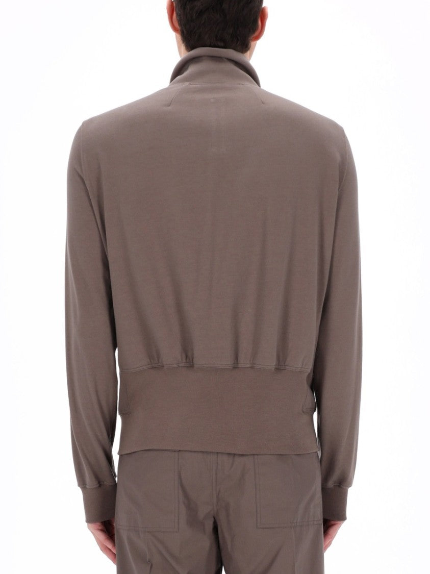 Rick Owens Bauhaus Jogger Asymmetrical Zipper Sweatshirt