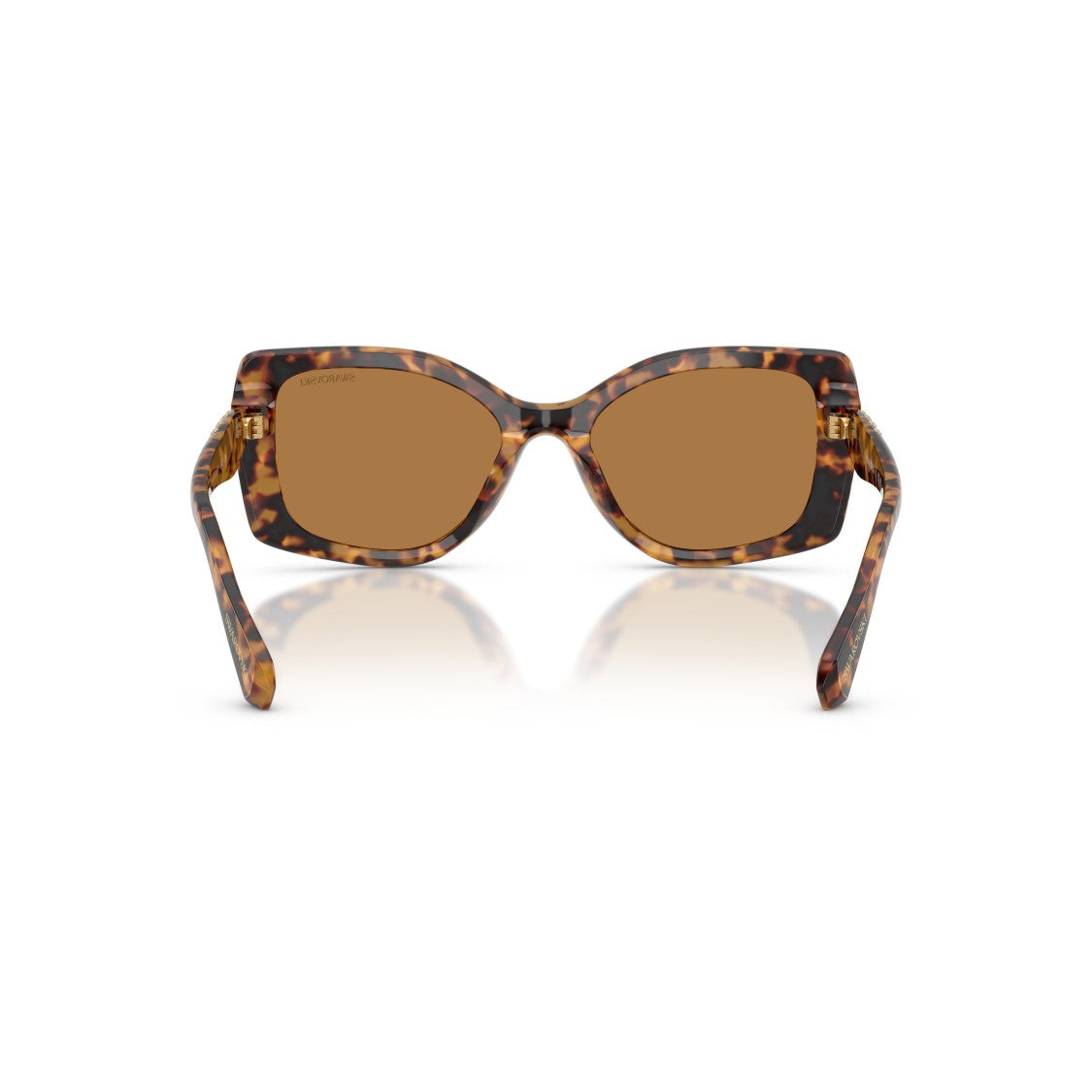Swarovski 0Sk6058u Oversized Square Frame Sunglasses With Tortoiseshell Acetate