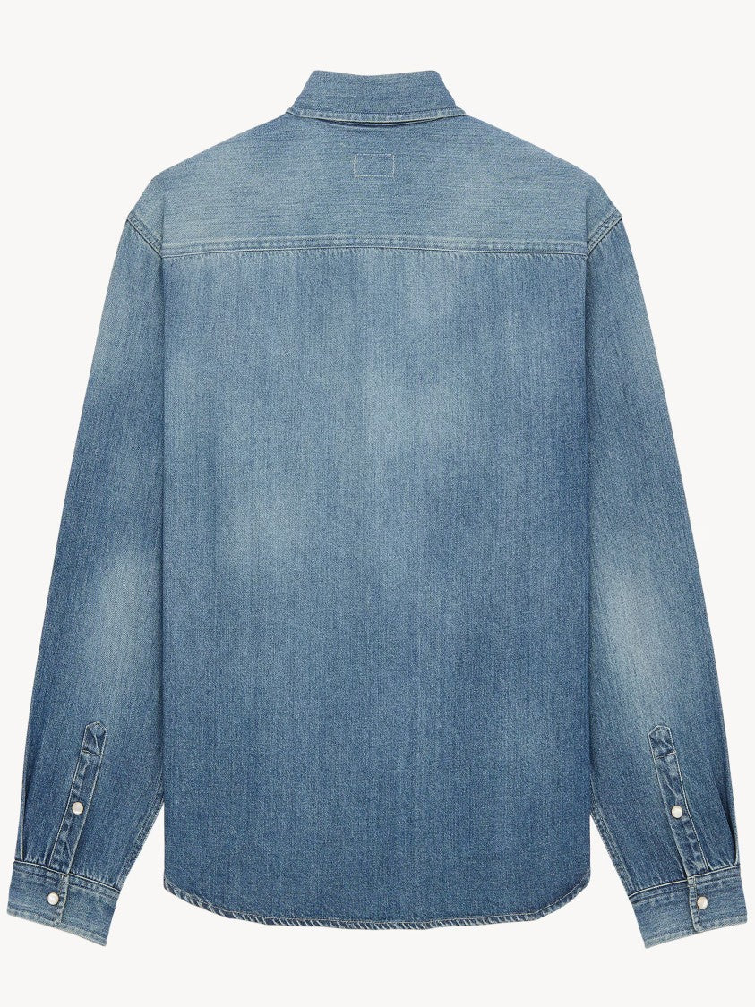 Saint Laurent Light Blue Jeans Denim Shirt