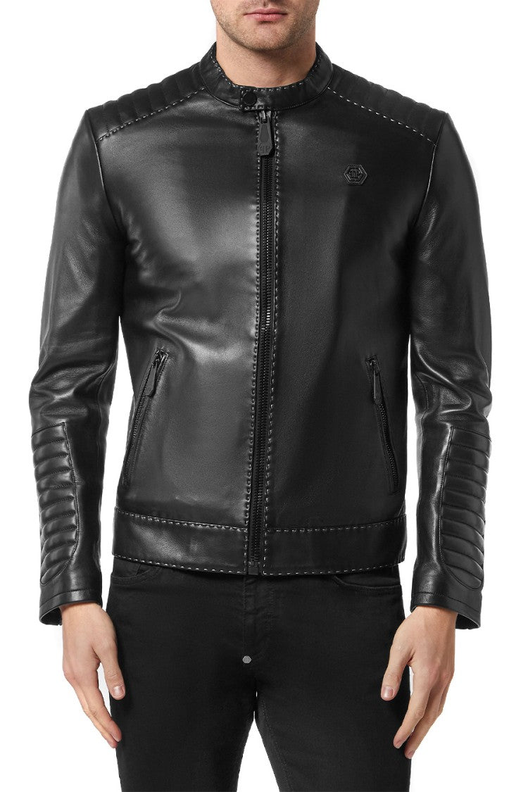 Philipp Plein Black Casual Jacket