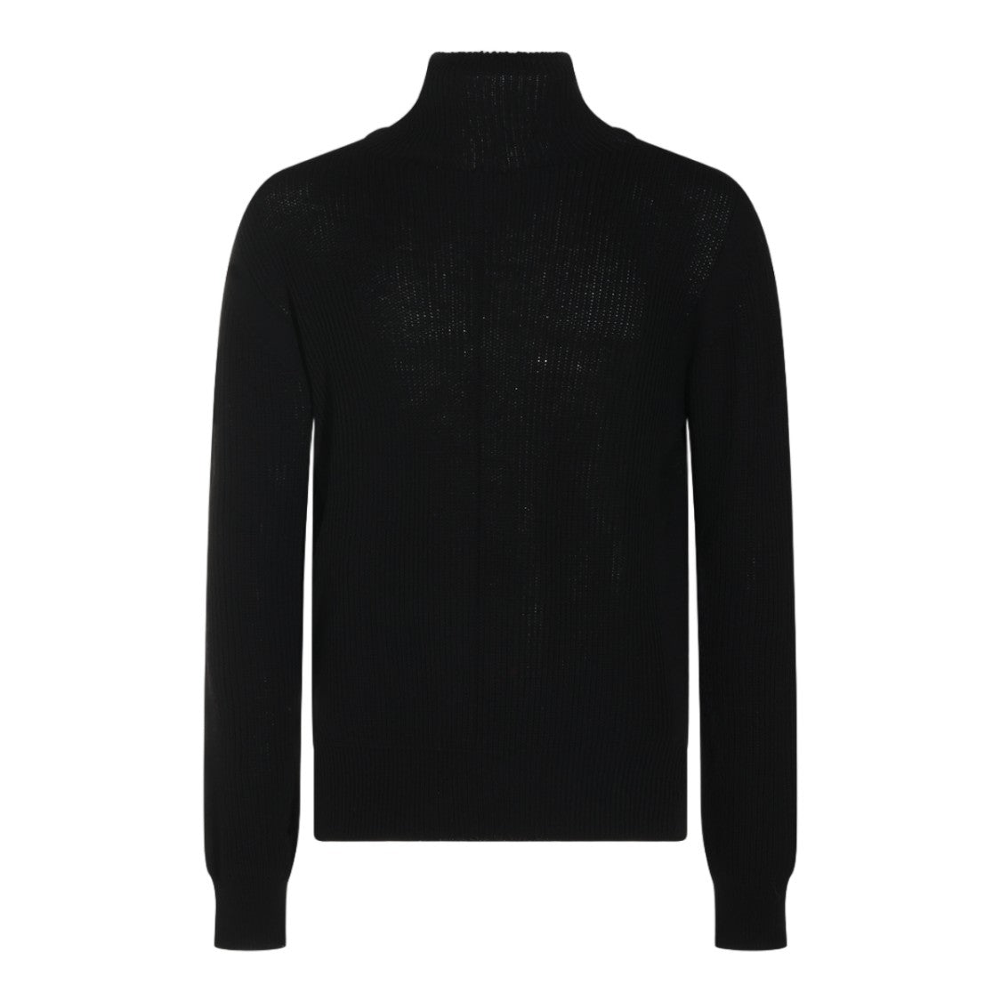 Rick Owens Ribbed Turtleneck Sweater With Fitted Silhouette